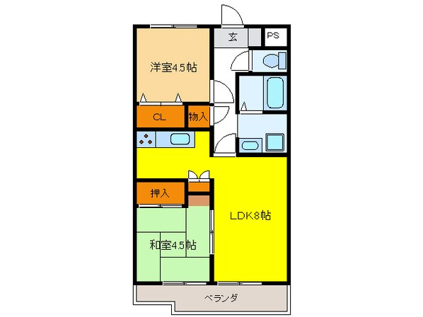 Ｍ・Ｓコーポの物件間取画像